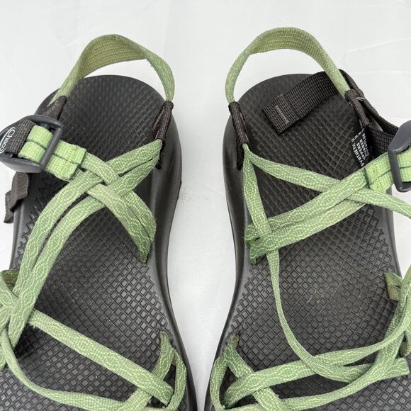 Chaco Sandals Womens 9 Green Adjustable Straps Durable Sole Outdoor Adventure - Picture 4 of 12